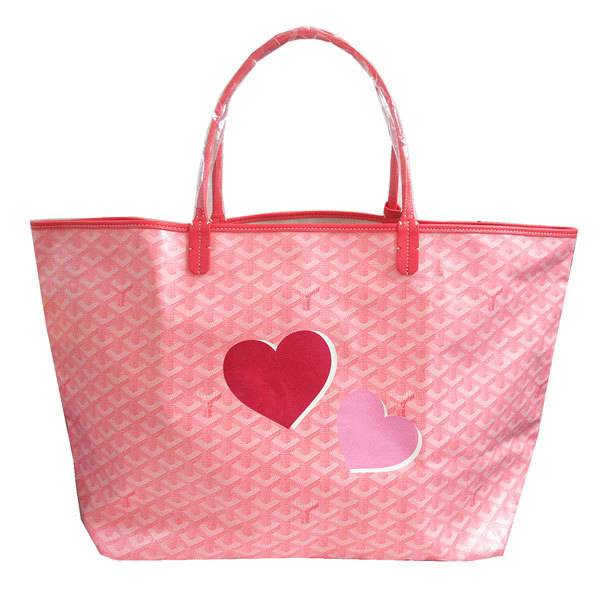 ゴヤール サンルイ GM ピンク コピー限定 ハート マーカージュ トート